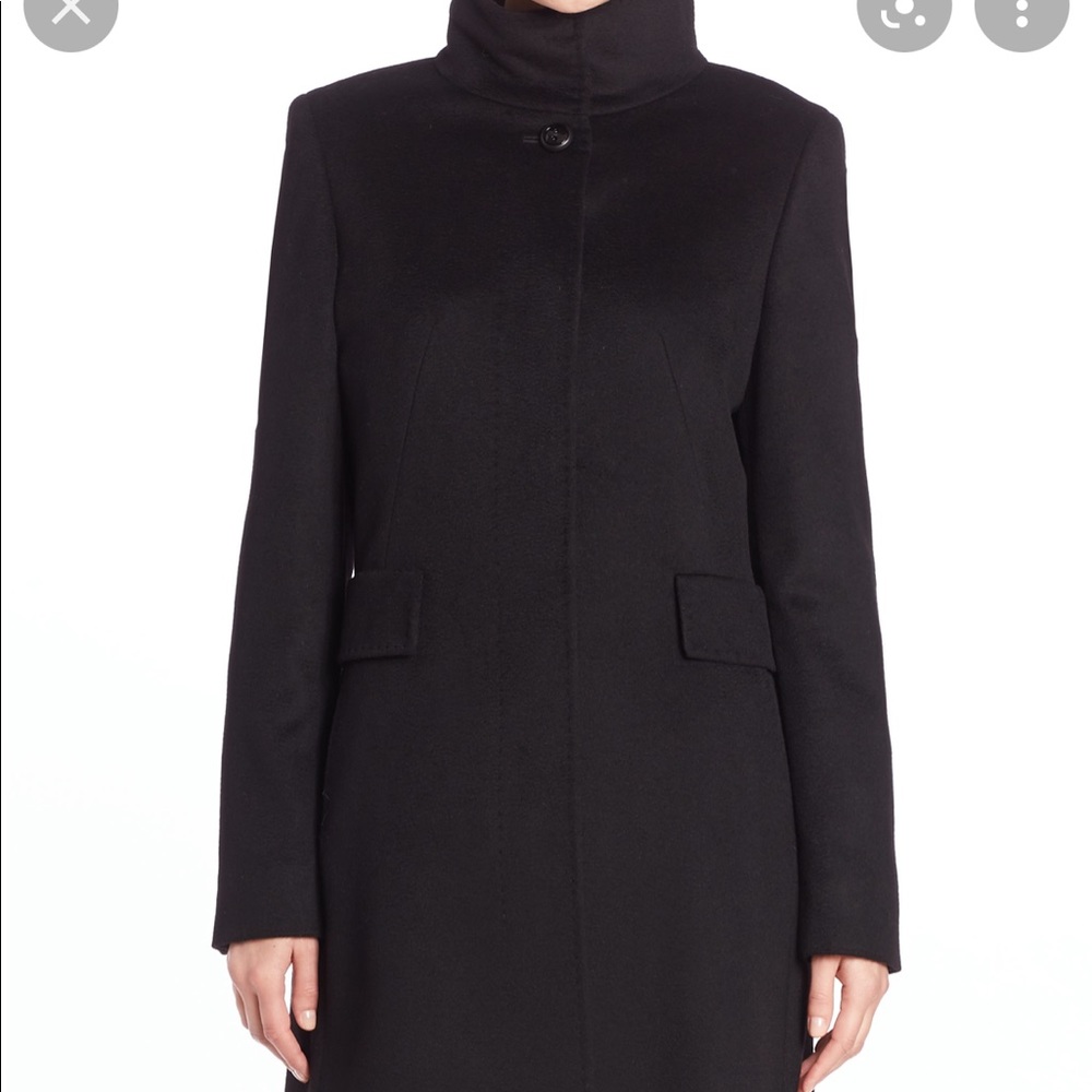 Max Mara studio agnese coat in black